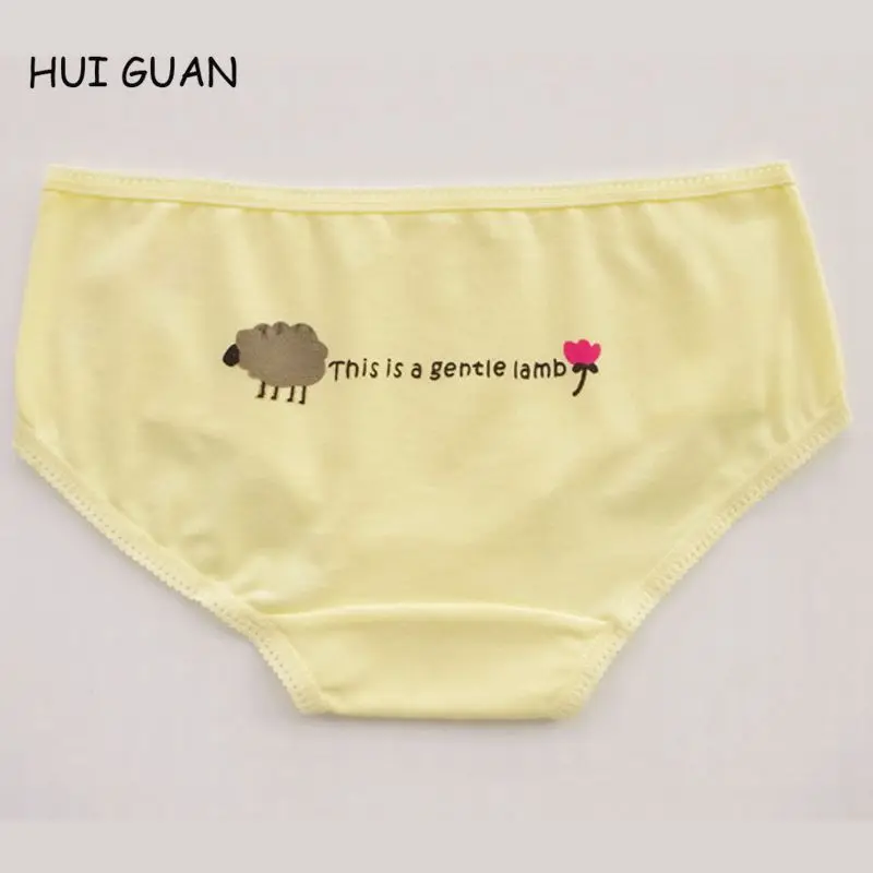 Нижнее белье для женщин HUI GUAN хлопковые бесшовные трусы с рисунком животных|womens