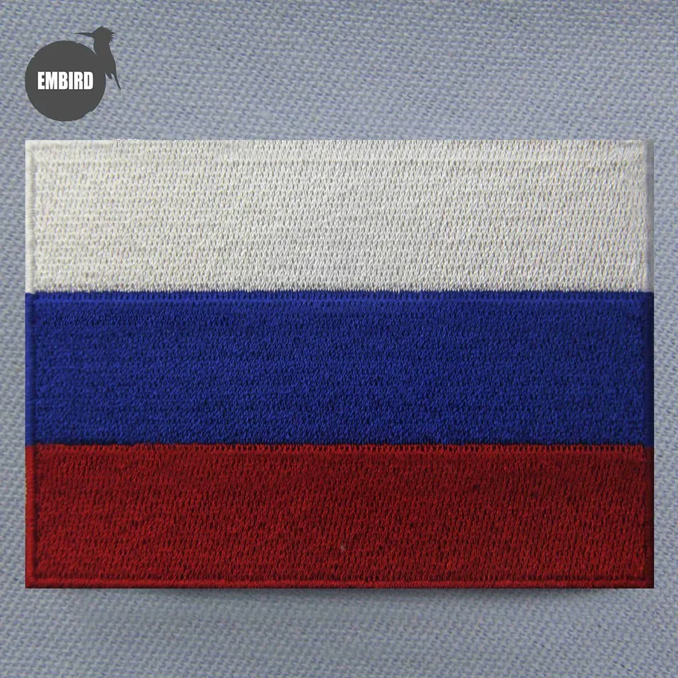 Embird патчи вышитые патчи для одежды флаг России DIY украшения футболки Значки для детский значок