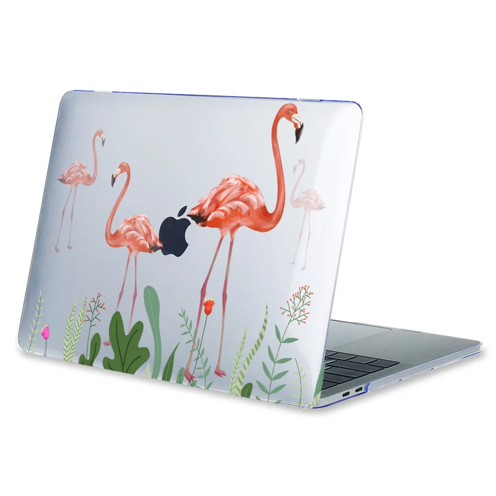 Ноутбук чехол для ноутбука Macbook 12 A1534 Macbook Pro 1" A1706 A1708 Air 13" A1466 A1369 A1932 retina 13 A1502 Фламинго Печатный жесткий чехол