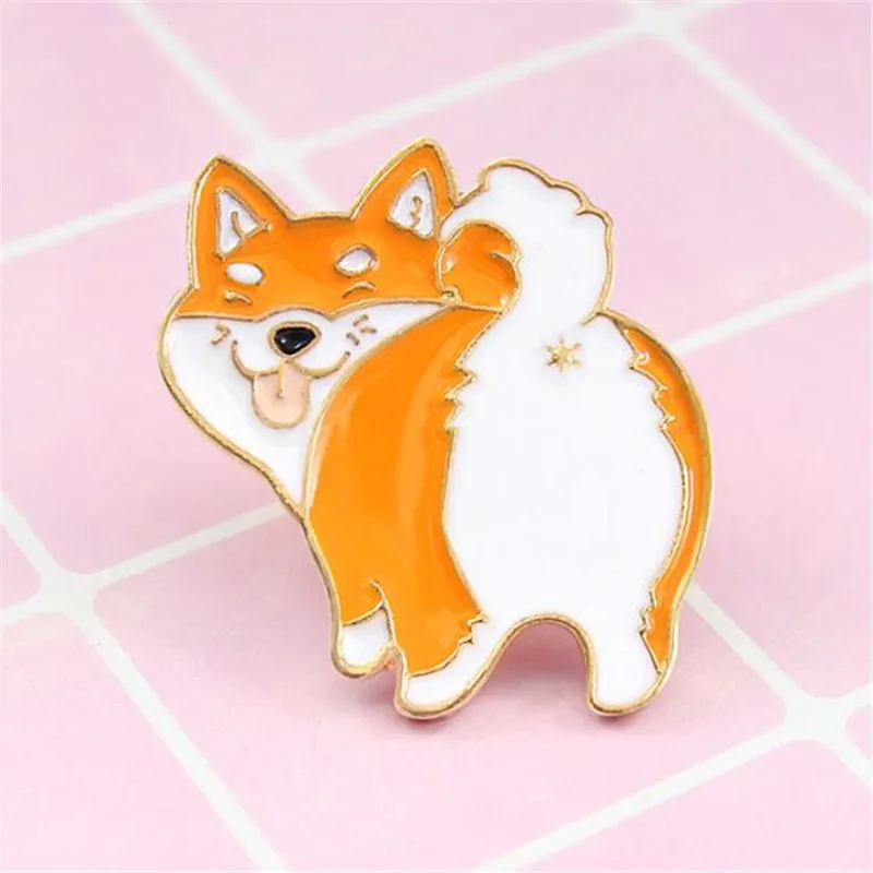 1 шт. новый милый щенок металлический цинковый сплав значок Рюкзак сделай сам