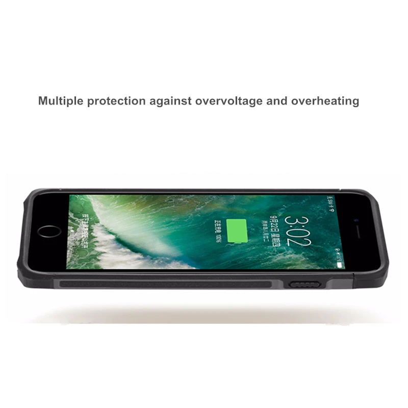 4000/5000 мАч для iPhone 8/7/6s/6 Портативный чехол для зарядного устройства для iPhone 8/7/6s/6 Plus внешний аккумулятор запасная крышка зарядного устройства