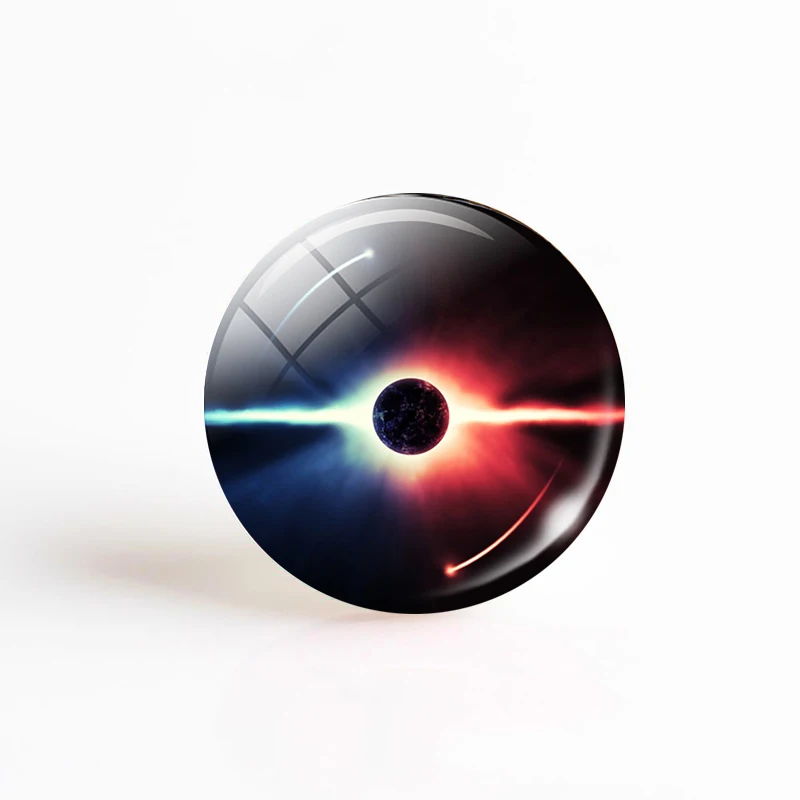 5 шт./лот стеклянные кабошоны Yin Yang Tai Chi 25 мм круглые бусины для самостоятельного