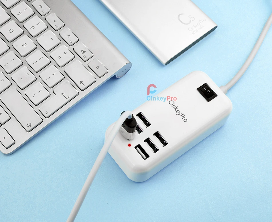 CinkeyPro ЕС Plug 6 портов несколько настенных USB зарядное устройство 15 Вт 3A смарт-адаптер мобильный телефон планшет зарядное устройство для iPhone iPad