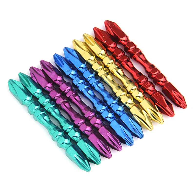 Набор отверток 10 шт. многоцветные магнитные насадки 65 мм для мультитула PH2 Phillips 1/4