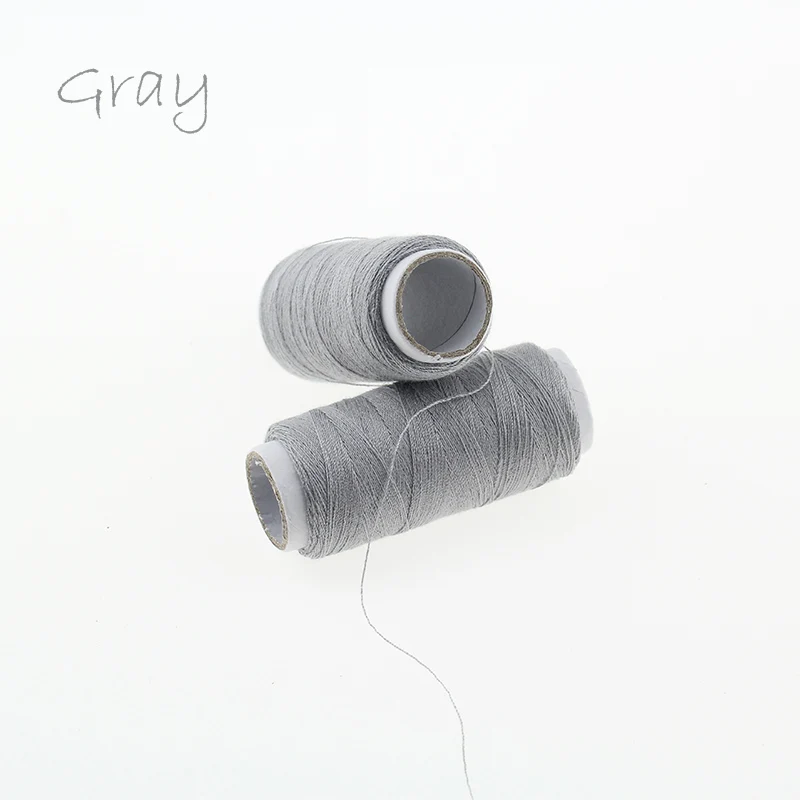 Gray 20 цветов 1 шт. 200 ярдов ручной работы швейная нить, вышивка нить для шитья - Цвет: Gray