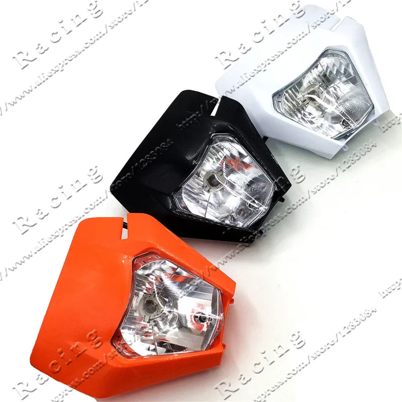 

Motorcycle Headlight Headlamp For 2017 SX EXC XCF SXF SMR Enduro Dirt Bike Motocross Supermoto H4 Bulb inside