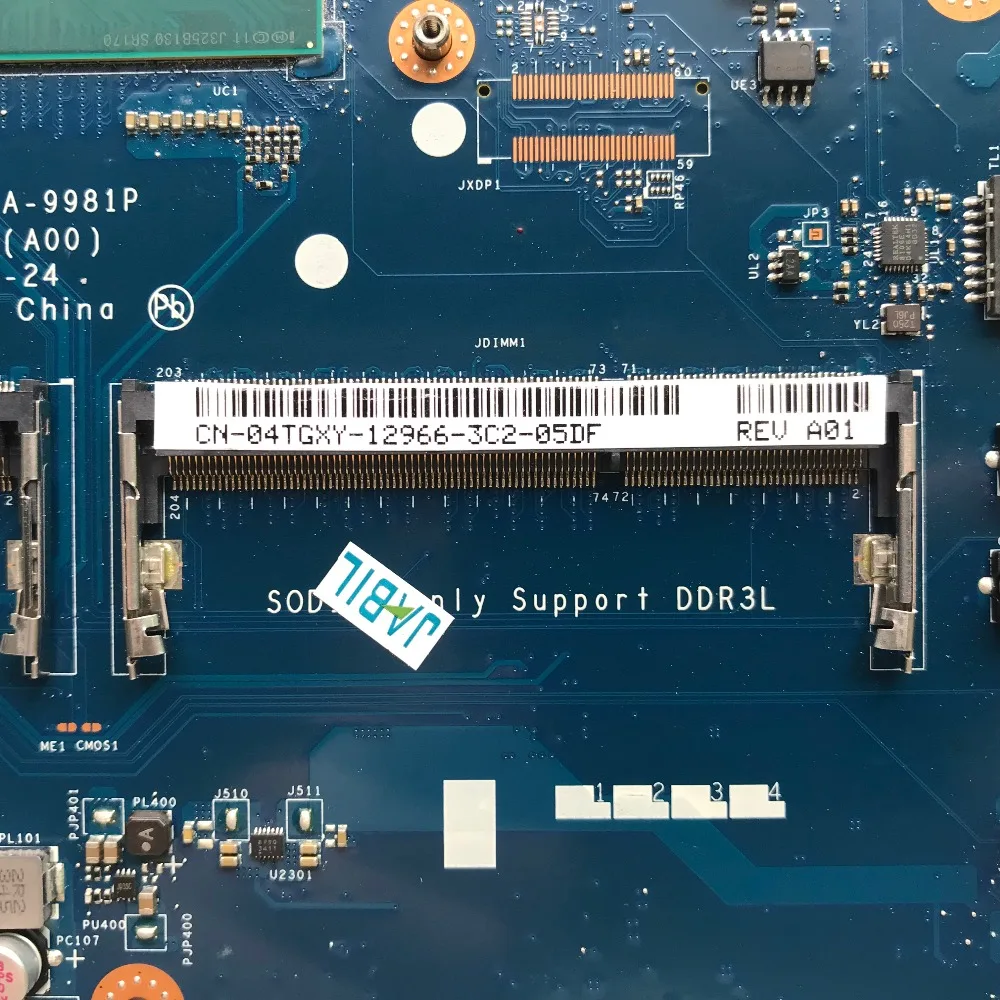 SZWXZY CN-04TGXY для материнской платы ноутбука DELL 5537 3537 с SR170 I5-4200u CPU DDR3L 04TGXY 4TGXY LA-9981P 100% |