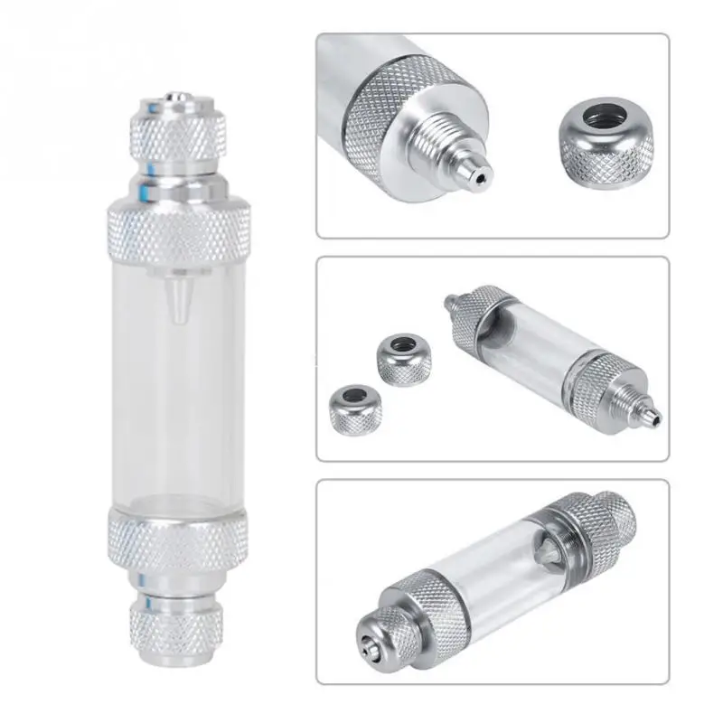 Один двойной углекислый газ пузырьковый счетчик голова водяное растение для