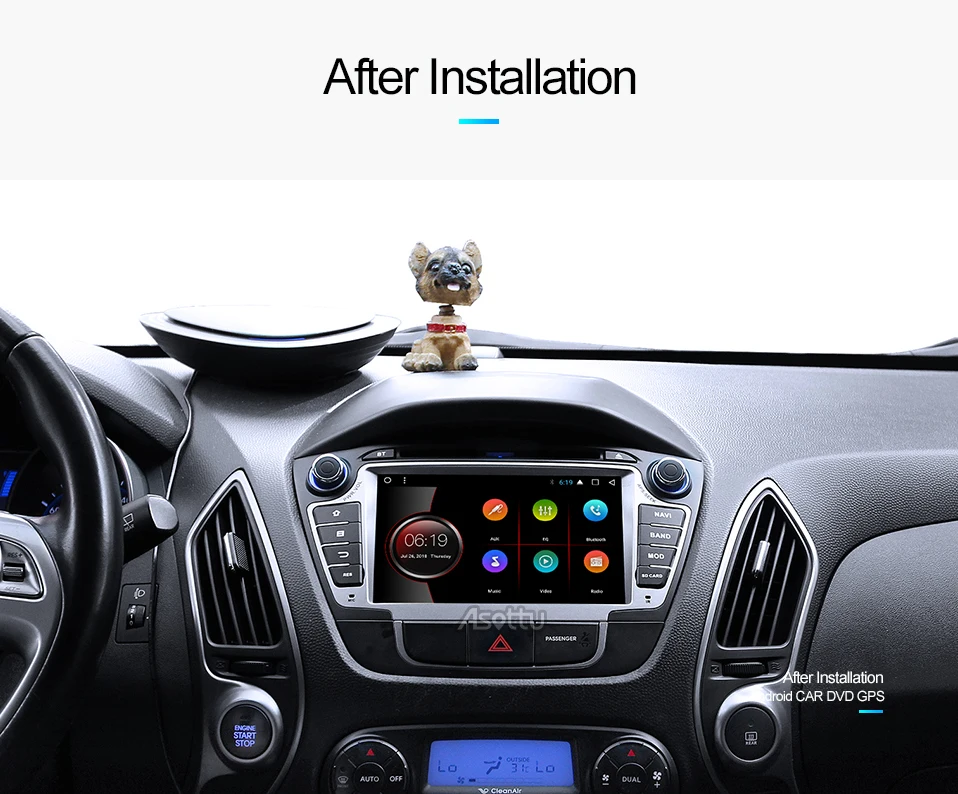 Asottu ZIX357060 Android 7,1 2G+ 32G для hyundai IX35 Tucson 2011 2012 2013 gps навигация 2 din Автомобильный dvd-плеер gps Радио стерео
