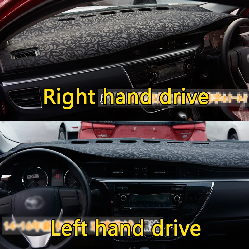 

for toyota corolla altis 2014-2018 Flannel dashmats car-styling accessories dashboard cover dash pad 2015 2016 2017