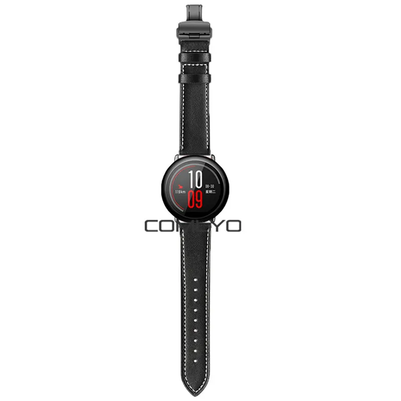 Для Xiaomi huami Amazfit pace/Amazfit Stratos 2 ремешок с кожаной бабочкой для часов samsung galaxy watch 46 мм/gear S3