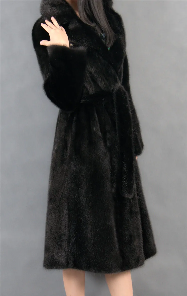 Arlene Sain женское датское пальто из меха норки с воротником и поясом бесплатная