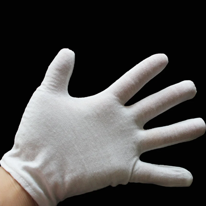 Перчатки из 100% хлопка белые одного размера могут использоваться для