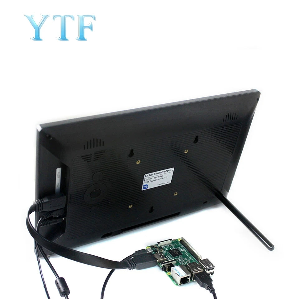 Billig Raspberry Pi 4B 3B + NULL 13,3 Zoll Kapazitiven Screen Display LCD Touch HDM IPS