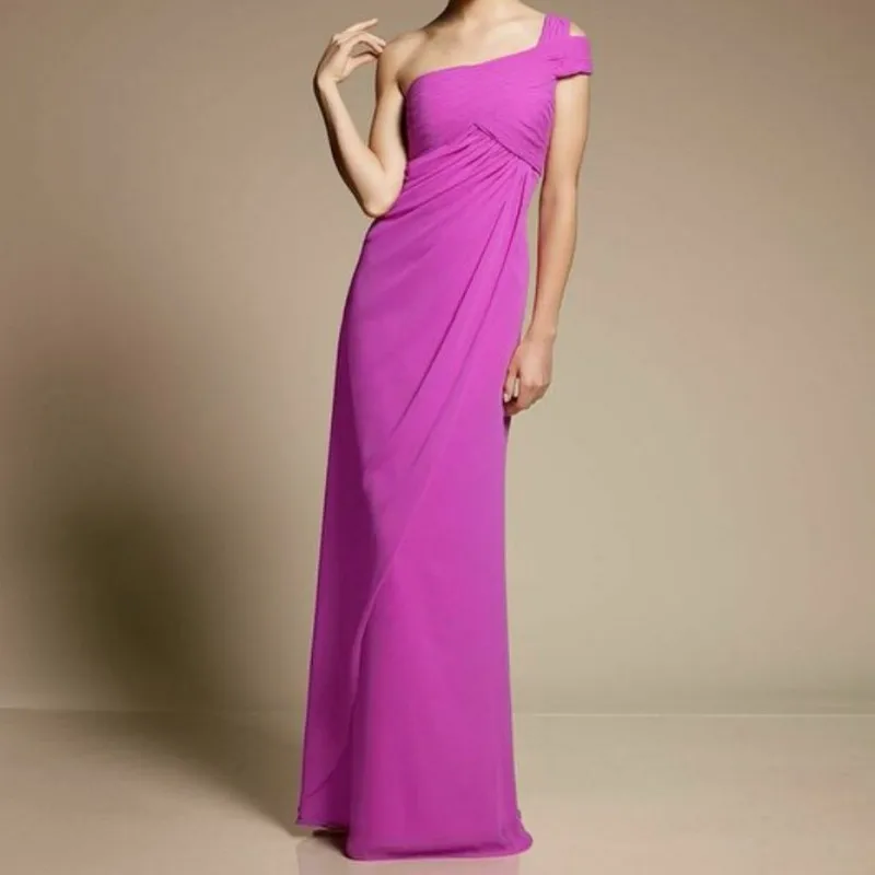 Красивые Шифон Пром Платья 2017 Горячие Продажа Русалка Этаж Длина Pleat Платье De Festa