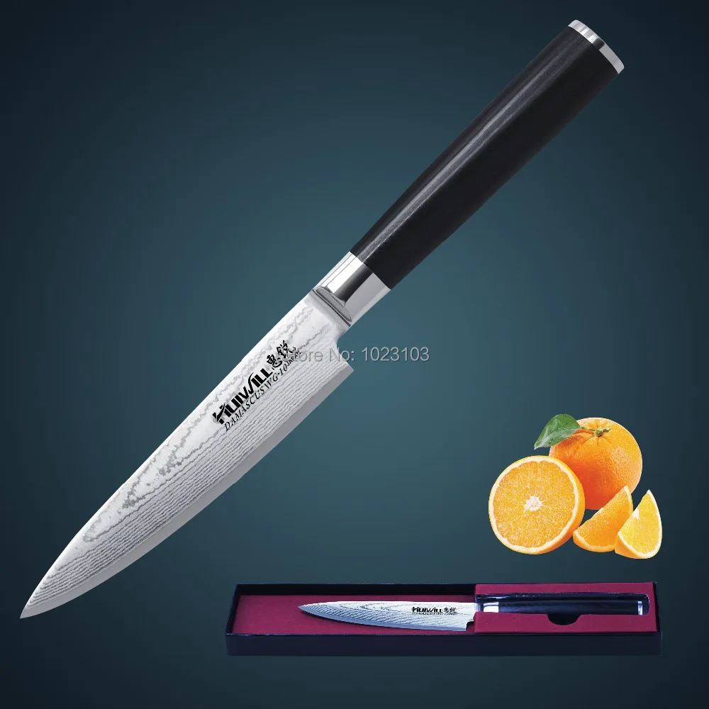 Набор ножей шеф повара из дамасской стали HUIWILLJapanese TAKEFU VG10|vg10 damascus|santoku knife setsantoku |