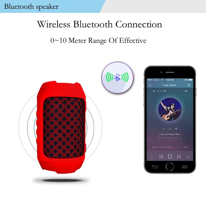 Мини портативные беспроводные колонки бас стерео Bluetooth Колонка сабвуфер