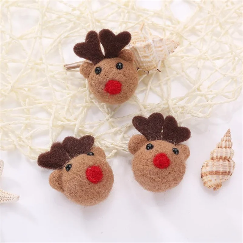 1 PC Handmade Wool Felt Products Elk Bird Frog Carrot for Hair Accessories Keychain Brooch Making DIY Craft Supplies | Дом и сад