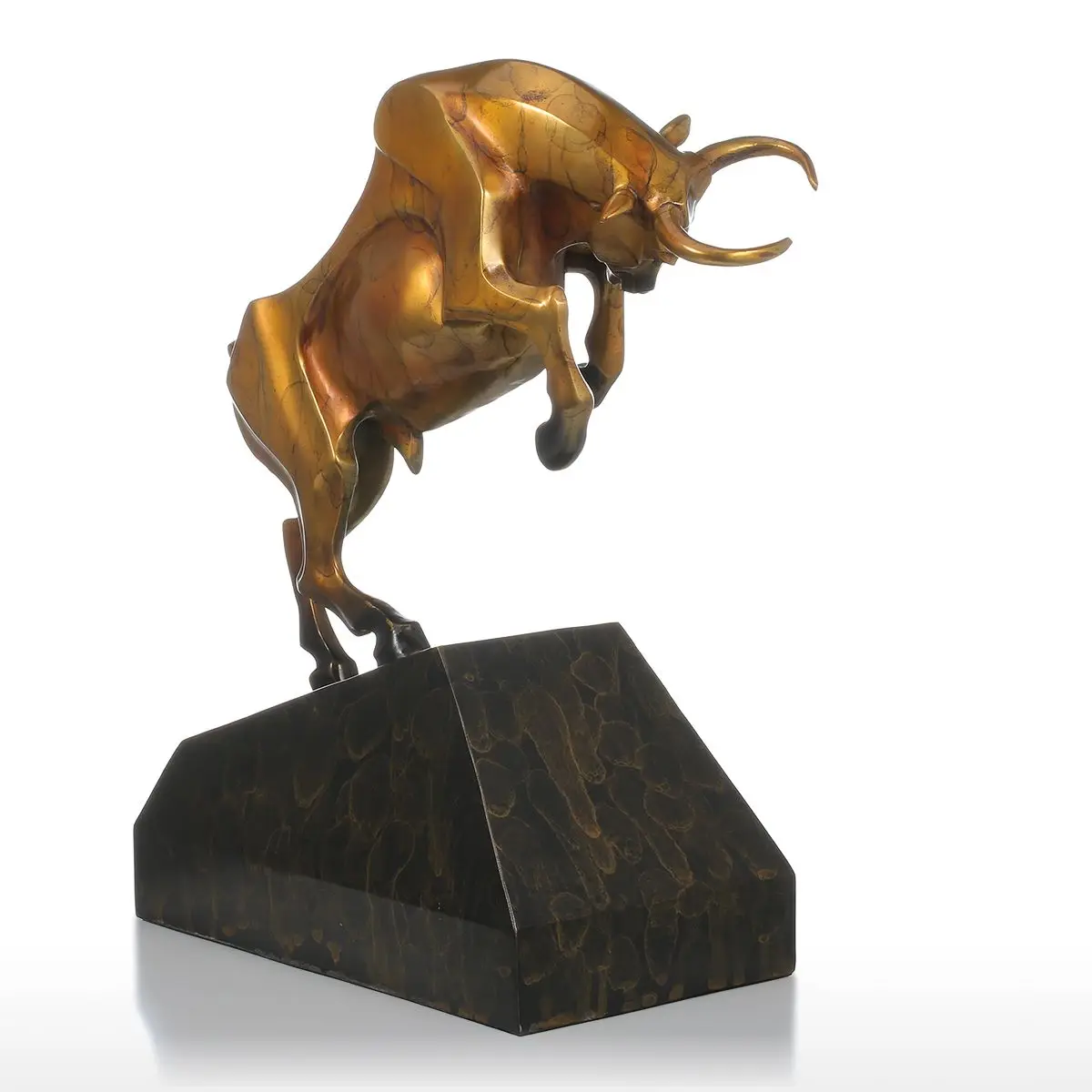 Tooarts Bull бронзовая скульптура непробиваемый скот ручной работы бронзовая скульптура современное искусство домашний орнамент для подарка/подарка