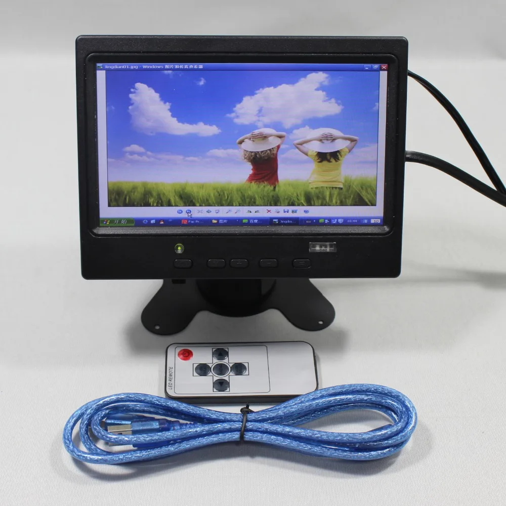 

7inch 800x480 HD MI+VGA+AV input signal with touch screen Lcd monitor VS-T0701UNBT-V1