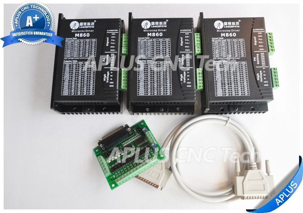 Драйвер шагового двигателя LeadShine M860 2 фазы до 72 В постоянного тока/256 а/ 3 шт. |