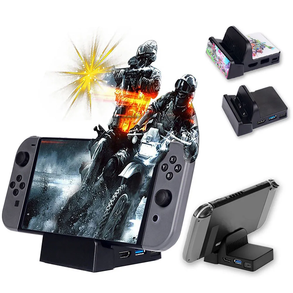 Настольная док станция HDMI Dex для Samsung S8 Plus + Note 8 мини размер замена Nintendo Switch