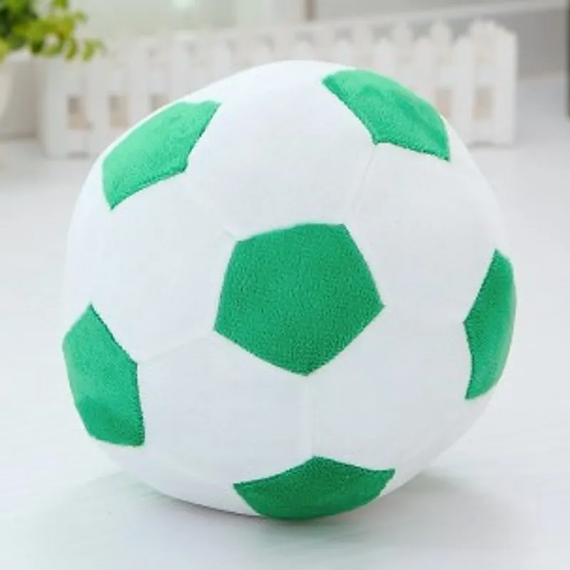 green Домашний диван, футбольный мяч, плюшевая подушка, игрушки, Кубок мира, футбольный вентилятор, памятный подарок, 4 цвета - Цвет: green