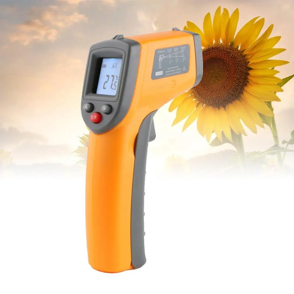 Пирометр GS320 красный лазерный инфракрасный термометр-50 ~ 360C-58 680F ЖК-измеритель