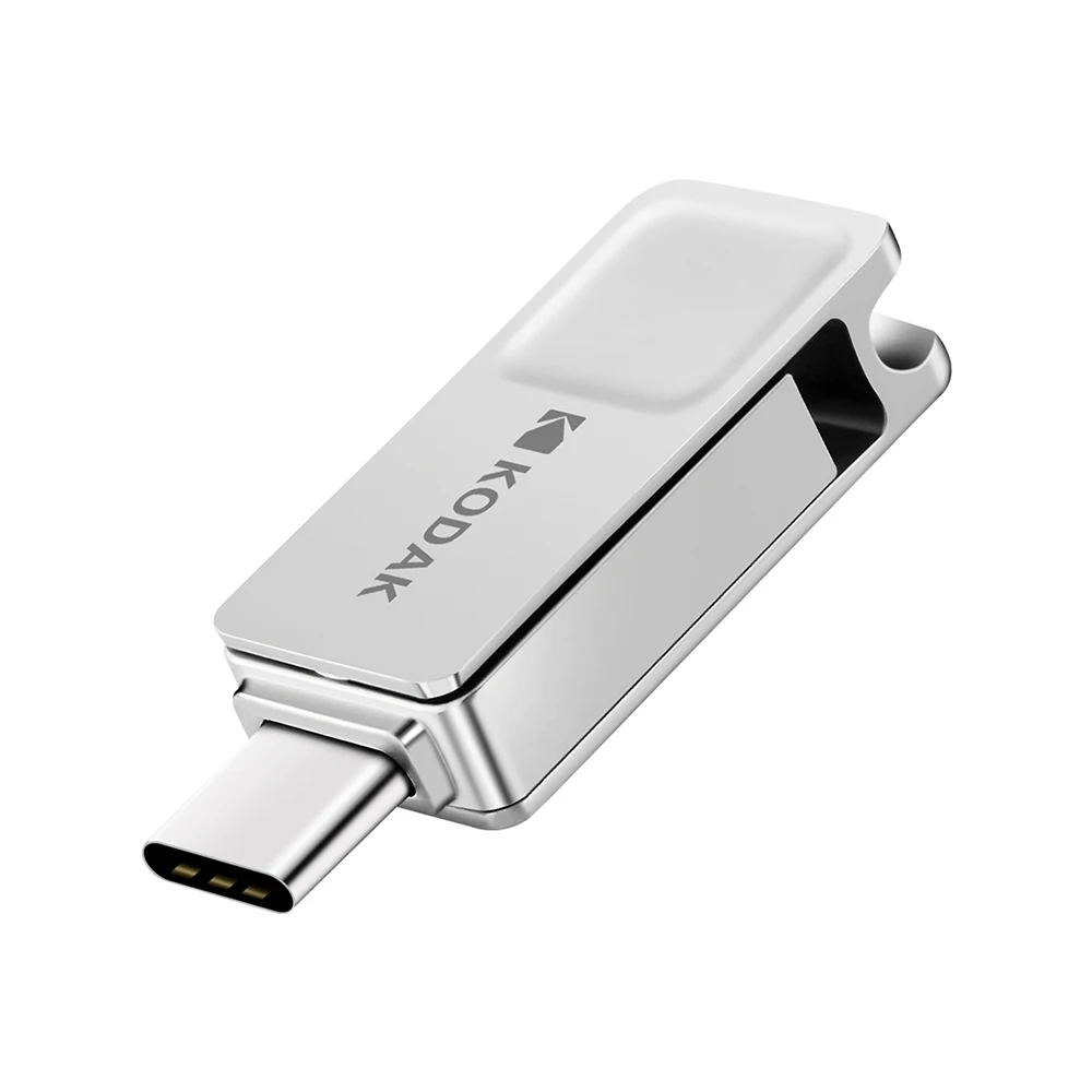 Silver Kodak K223C 16 usb-флэш, совместимо с ПК и смартфоном флеш-накопитель USB3.1 Тип-C OTG 32 Гб карта памяти 64 Гб памяти usb 3,1 128 ГБ флэш-накопитель USB пользовательских - Цвет: Silver