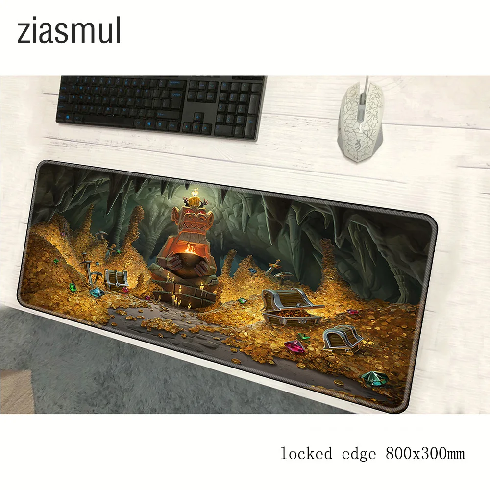 Коврик для мыши hearthstones геймерский коврик 800x300x3 мм с HD рисунком игровой большой