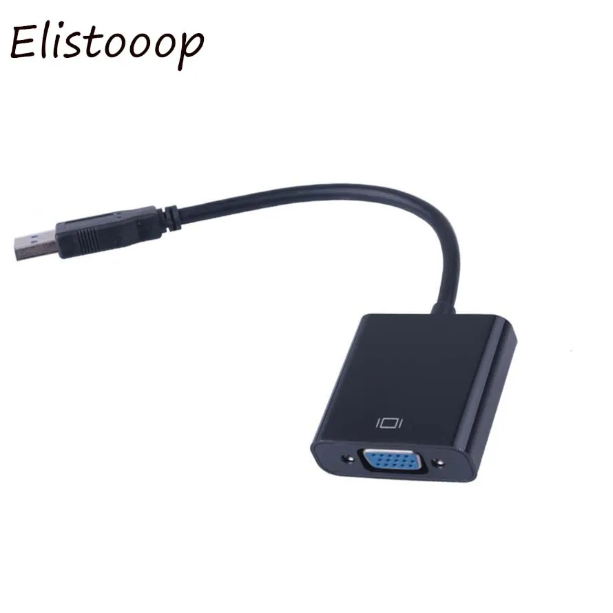Elistooop USB 3 0 к VGA мультидисплейный адаптер конвертер внешняя видеографическая