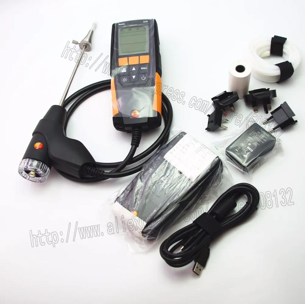 Testo 0563 3110 комплект жилого анализатора сгорания с принтером|combustion analyzer|kit kitskit printer |