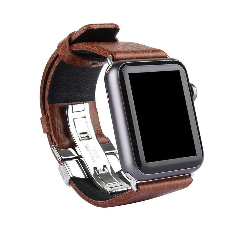 URVOI кожаный ремешок для apple watch серии 4 3 2 1 Спорт/стандартные натуральная кожа