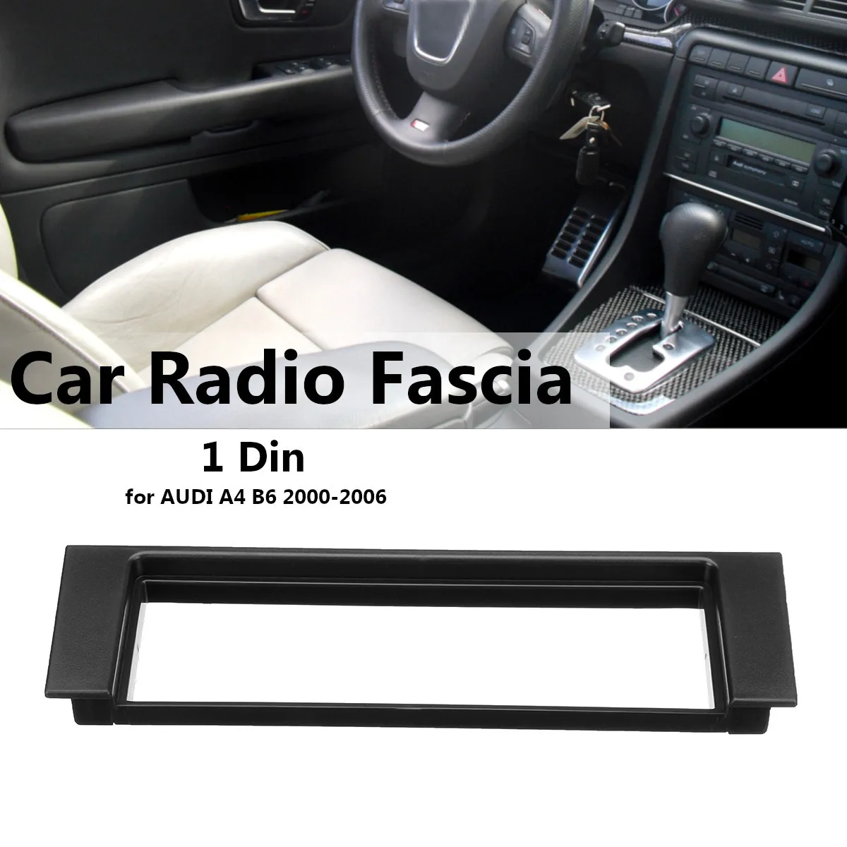 1 Din Автомобильная стерео радио фасция рама пластины панели адаптер для AUDI A4 B6 2000
