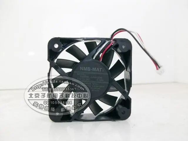 3-проводной вентилятор для проектора NMB 2006ML-04W-B29 5015 12 В 0.06A 5 см 5 см