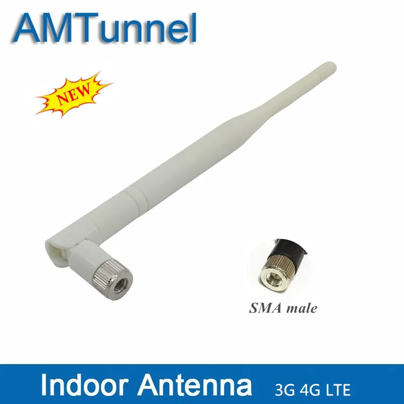Антенна 3G 4G LTE 6dBi для помещений антенна со штекером SMA Omni Whip мобильного усилителя