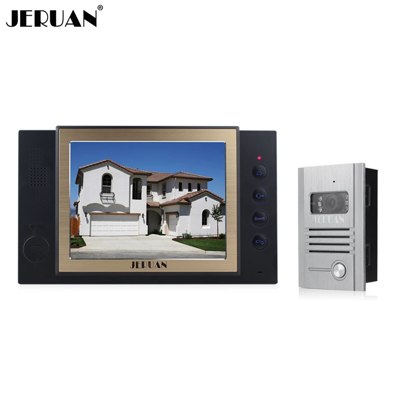 JERUAN 8 Inch Door Phone Monitor 1 Camera Doorphone With Video Recording And Photo Storage Function Intercom | Безопасность и