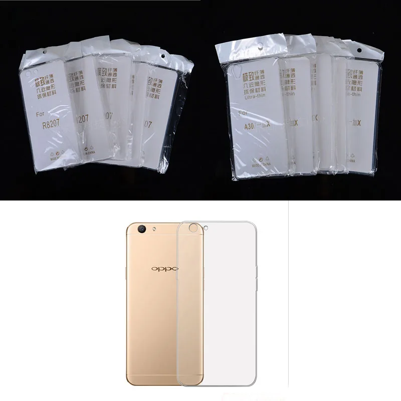 10 PCS Slim Cover Clear Soft TPU Case For OPPO R2017 R3007 R3 R7007 R5 R6007 R7 R8007 R1S R831S R8207 R1C Find7 X9007 Find 7 | Мобильные