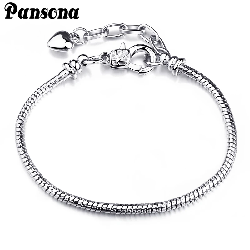 3 мм Змея посеребреная цепочка браслет для амулеты сделай сам подходит