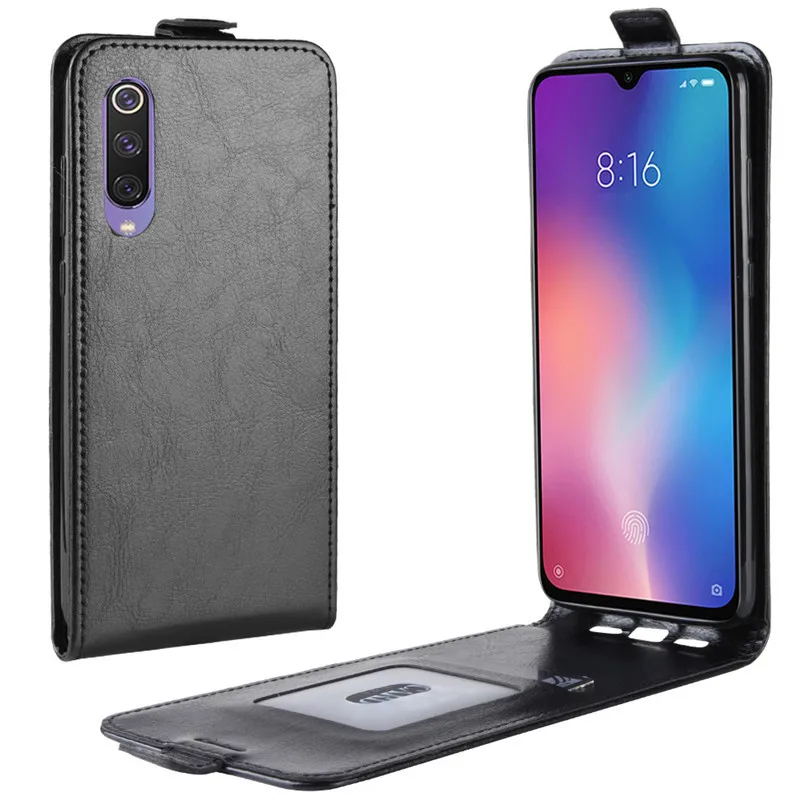 Крышка для Xiaomi mi 9 SE чехол mi 9 se Вертикальная из искусственной кожи защитный чехол-книжка для мобильного телефона для задней панели чехол с держатель для карт Xiaomi mi 9 SE