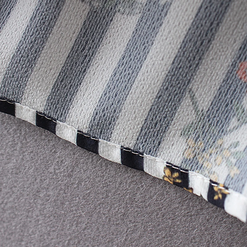 Women shirt style short dress 2019 Flower print stripe spring summer vestidos Belt decoration casual A-line | Женская одежда