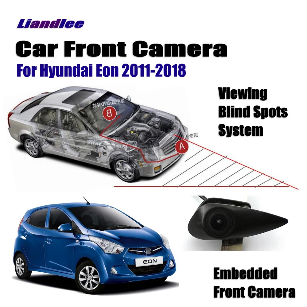 Liandlee Авто CAM для hyundai Eon 2011- 2013 Автомобиль вид спереди Логотип встроенный Камера(не обратный сзади Парковка Камера