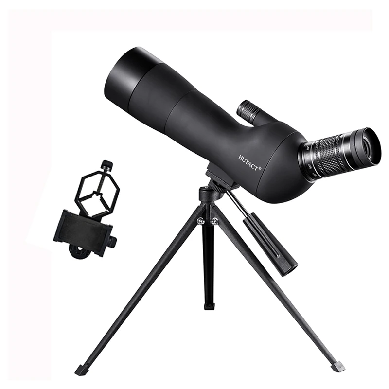 HUTACT Оптическая Труба с зумом для наблюдения за птицами 20-60x60 Telescopio Terrestre охотничий инструмент штатив телефонный адаптер высокой четкости - Цвет: Package 2
