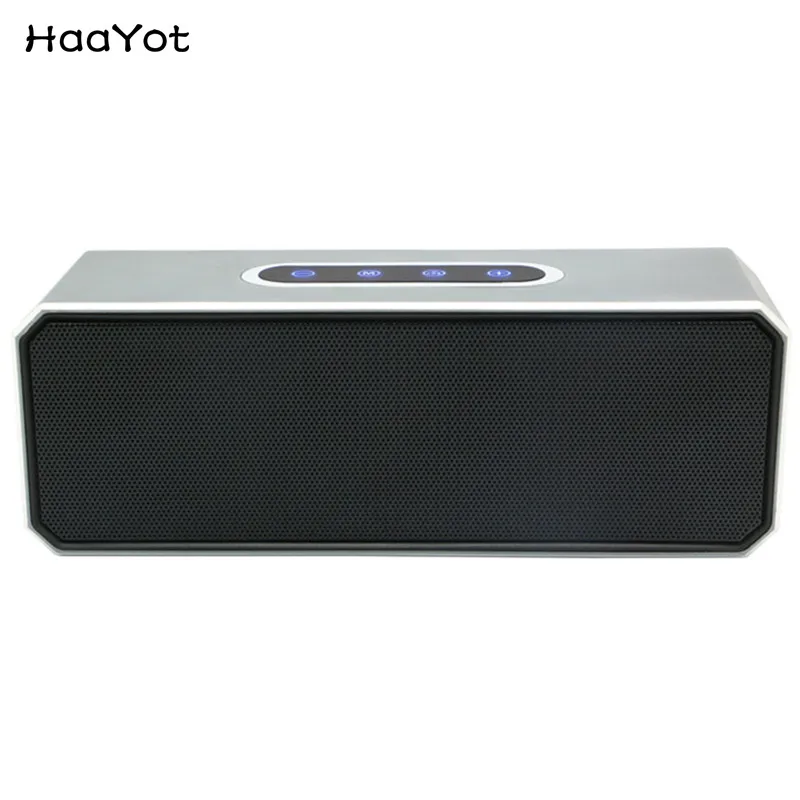 Haayot Портативный metal стерео музыку Динамик 3D Surround HiFi громкий Bluetooth гарнитура