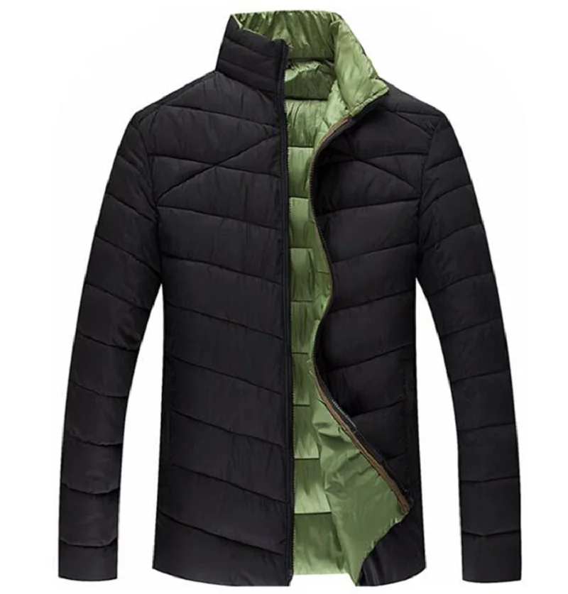 Зимние куртки, новая Мужская парка, мужское пальто со стоячим воротником, повседневная однотонная куртка, Мужская одежда, большие размеры 7XL 8XL