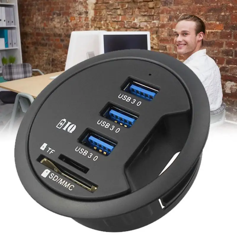 Рабочий стол USB3.0 трехпортовый концентратор Высокоскоростной разветвитель портативное зарядное устройство адаптер EU вилка Зарядка для iPad/планшета/смартфонов
