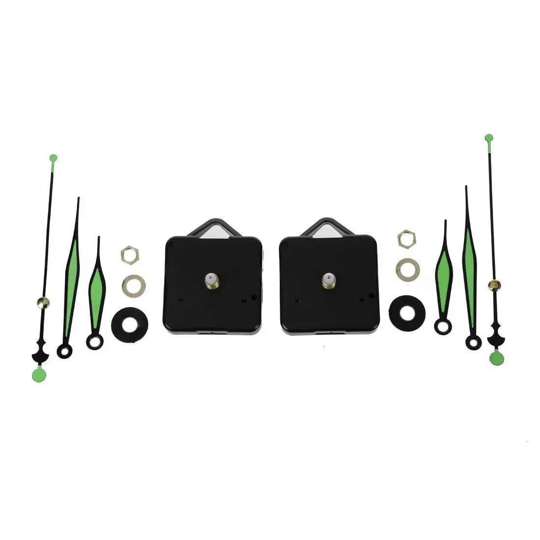 2 шт. светящиеся стрелки DIY кварцевые часы шпинделя Механизм набор инструментов