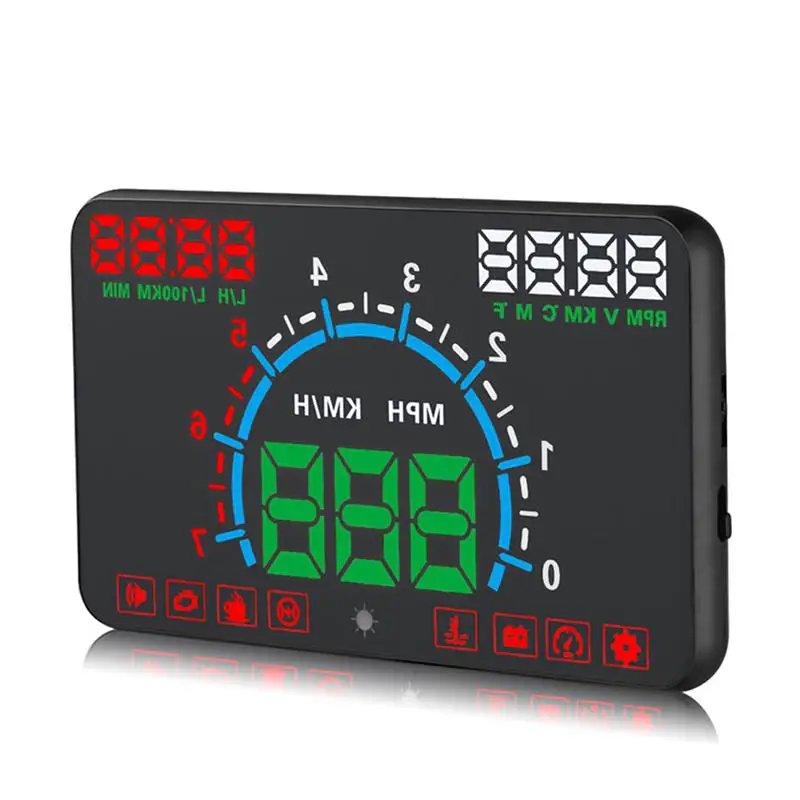 BEESCLOVER 5 8 &quotHud OBD2 цифровой универсальный проекционный дисплей автомобильный