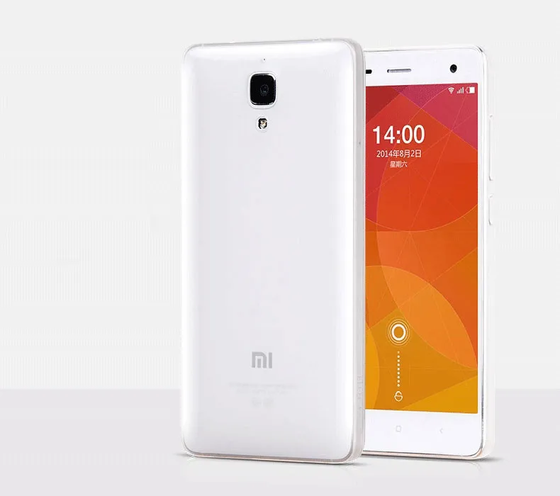Ультратонкий 0,3 мм прозрачный мягкий Силиконовый ТПУ чехол для Xiaomi MI4 чехол для Xiaomi MI4 M4 чехол для задней панели сотового телефона чехол