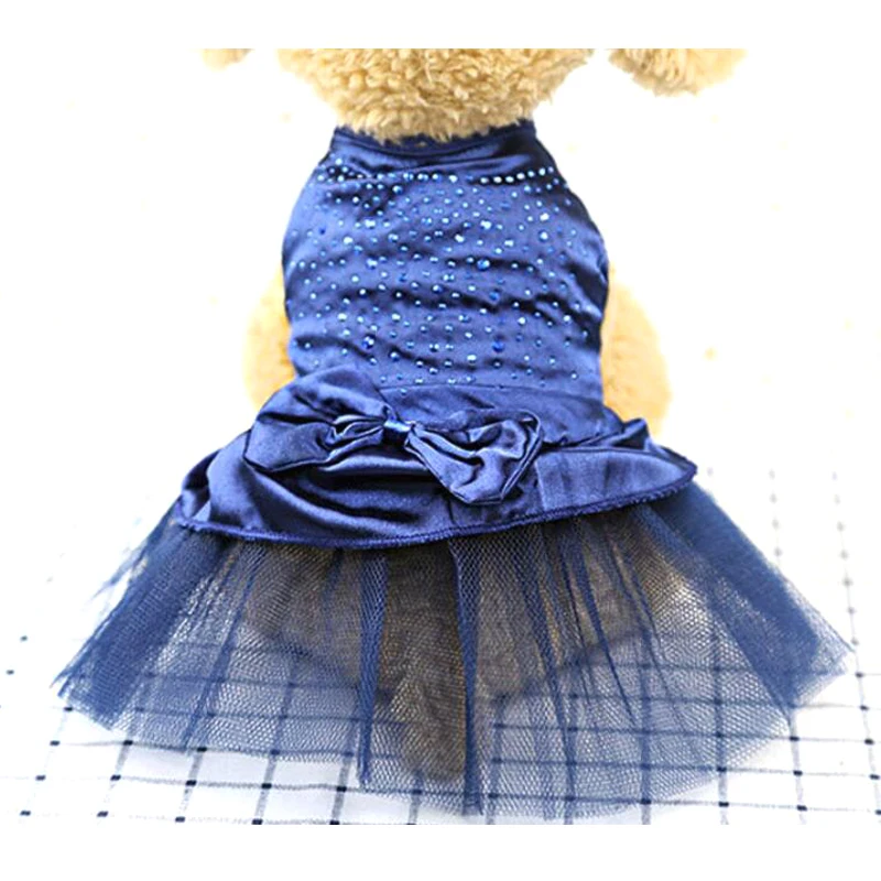 Высококачественная одежда для потенциозного щенка свадебное вечернее кружевное